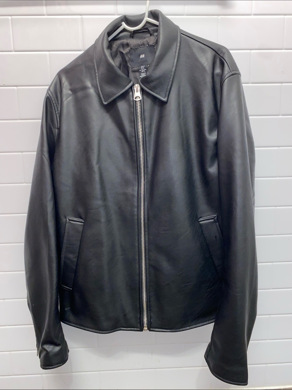 H&M Men’s Black Leather Jacket